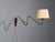 1950s Danish Modern, Articulating Wall Sconce, Brass, Bakelite, Denmark, 1950s For Sale - Image 5 of 12