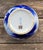 Vintage Japanese Porcelain Peony Vase | Cobalt Blue & White Floral Motif | Gold Accents For Sale In San Francisco - Image 6 of 12