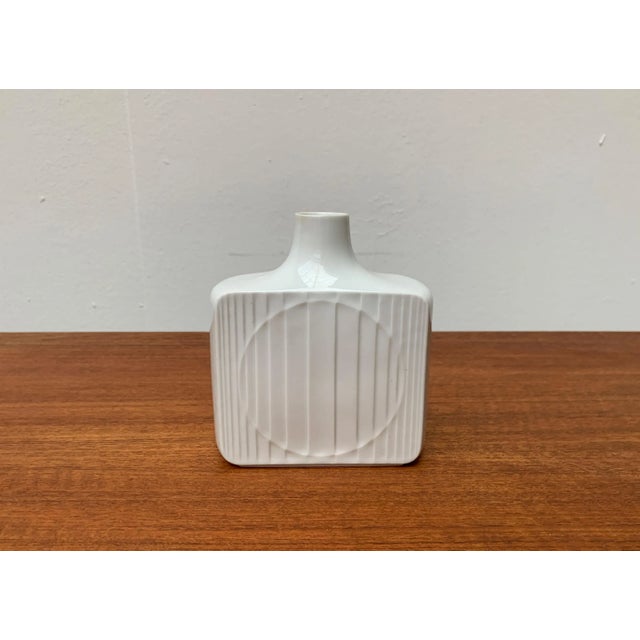 Vintage German Minimalist Porcelain Vase from Fürstenberg For Sale - Image 10 of 18