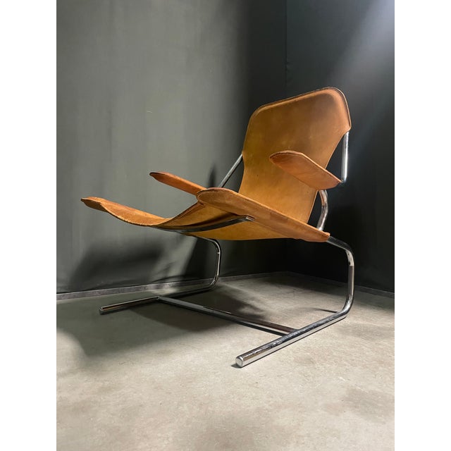 Vintage Cantilever Tubular Chair, 1960s For Sale - Image 12 of 12