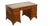 Victorian Burr Walnut Hand Dyed Leather Pedestal Desk For Sale