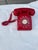 Mid-Century Modern 1970s Red Rotary Phone For Sale - Image 3 of 7