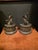 Brown Antique Patinated Metal Figural Bookends For Sale - Image 8 of 9