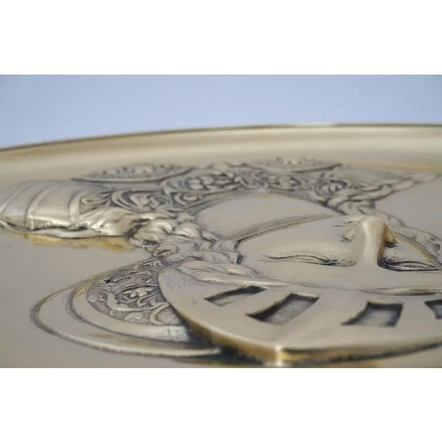 Antique Tazza "Joan of Arc" Polished Bronze For Sale - Image 10 of 13