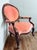 Antique Victorian Rococo Revival Balloon-Back Armchair in Rose Velvet For Sale In Austin - Image 6 of 6