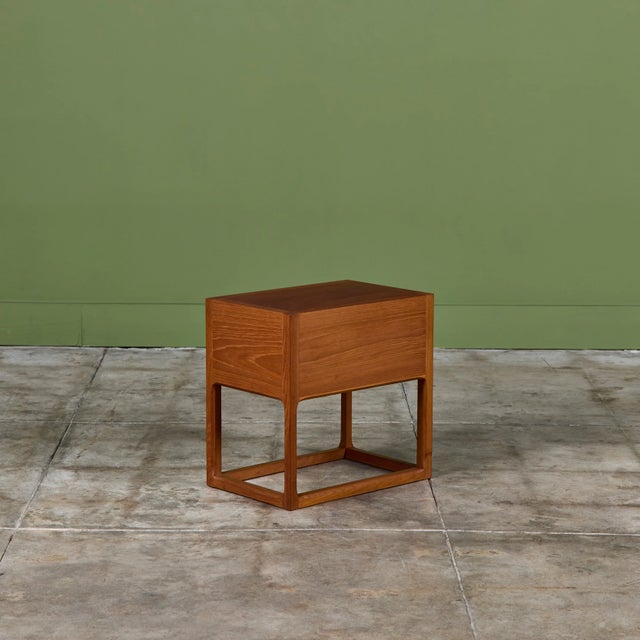 Wood Single Teak Nightstand by Aksel Kjersgaard For Sale - Image 7 of 15