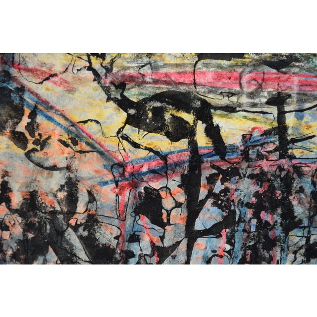 Hans Werner Kirchner, Somber Abstraction (Verso Portrait Study), 1960, Watercolor For Sale - Image 7 of 12