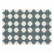 Handmade Cotton Flat Weave Area Rug, Teal Blue, Cream and Olive Green Tile Dhurrie - 8'x10' For Sale