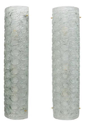 Modern Light Green Murano Glass Sconces, 2000, Set of 2