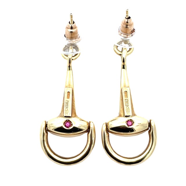 Roberto Coin 18k Yellow Gold Horsebit Drop Earrings, A Pair For Sale In New York - Image 6 of 9