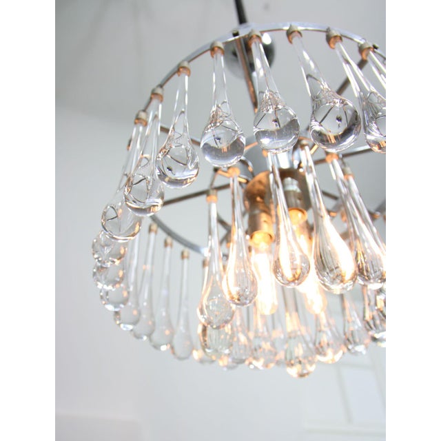 Mid-Century Italian Crystal Teardrop Chandelier, 1960s For Sale - Image 12 of 17