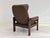 Scandinavian Adjustable Lounge Chair in Brown Leather and Oak, 1970s For Sale - Image 18 of 18