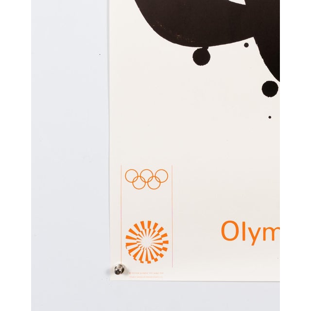 Olympia Munich Olympics Lithograph Poster by Pierre Soulages, 1972 For Sale - Image 6 of 9