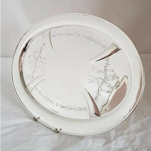 Antique George V Sterling Silver Dressing Table Tray, 1915 For Sale - Image 10 of 13