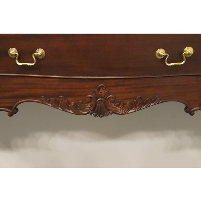 Vintage Antique Solid Mahogany Traditional Chippendale Style Ball & Claw 67" Sideboard Buffet For Sale - Image 11 of 12