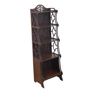 Lewis Butler Chinoiserie Display Bookshelf Etagere, 1940s For Sale