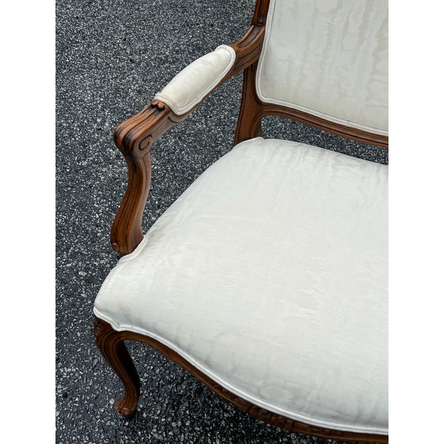 Louis XV Style Carved Walnut Fauteuil Chair For Sale In New York - Image 6 of 10