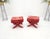 Billy Baldwin Pair of Red Brick X Base Billy Baldwin Mid Century Modern Window Benches MINT! For Sale - Image 4 of 11