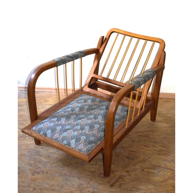 Wood Vintage Lounge Chair by Josef Frank for Home & Garden, 1920s For Sale - Image 7 of 14