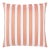 Scalamandre 22" x 22" Piano Stripe Pillow in Peach For Sale