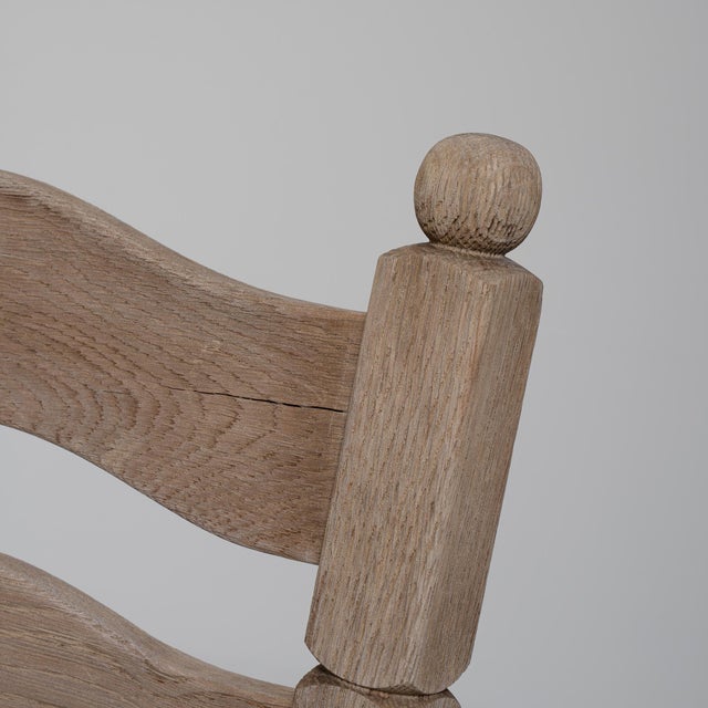 1970s Set of Six Oak Dining Chairs, Antique, France, Circa 1970 For Sale - Image 5 of 13