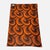 Dutch Pure Wool Throw Blanket in Orange and Brown Swirl from Aabe, 1970s For Sale - Image 4 of 12