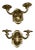 1920s Caldwell Gilt Bronze Sconces - a Pair For Sale