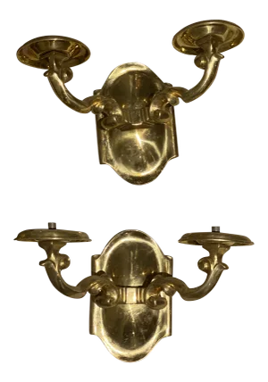 1920s Caldwell Gilt Bronze Sconces - a Pair