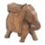 Vintage Indian Carved Teakwood Elephant Statue For Sale