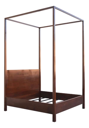 Black Walnut King Bed, Custom Made by Petersen Antiques
