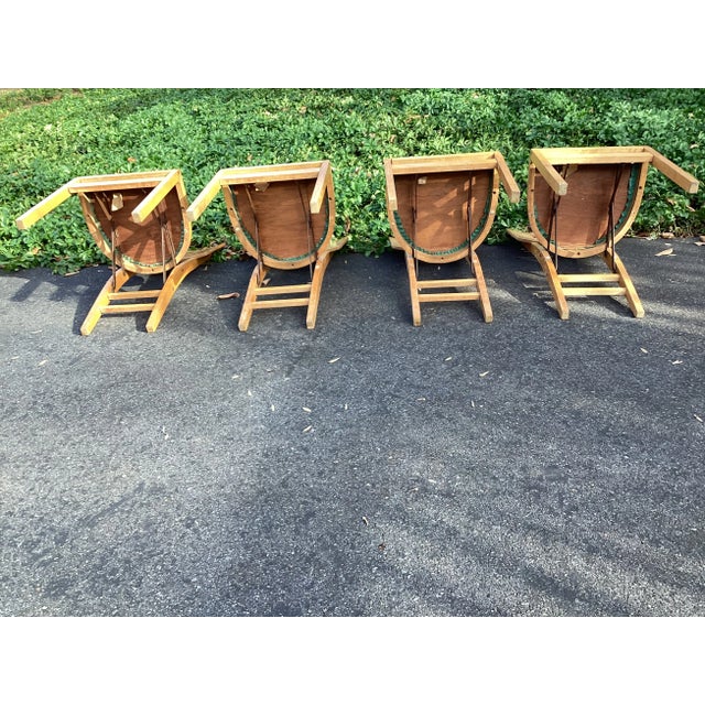 Stakmore Mid 20th Century Modern Maple Folding Chairs - Set of 4 For Sale - Image 9 of 13