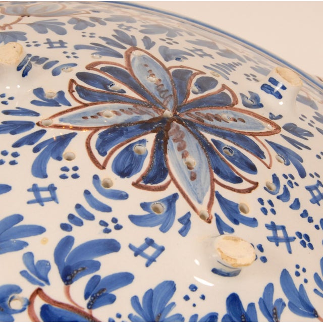 Delft Plate Fish Plate Drip Tray Handpainted Decorative Bowl Set of 2 For Sale - Image 9 of 14