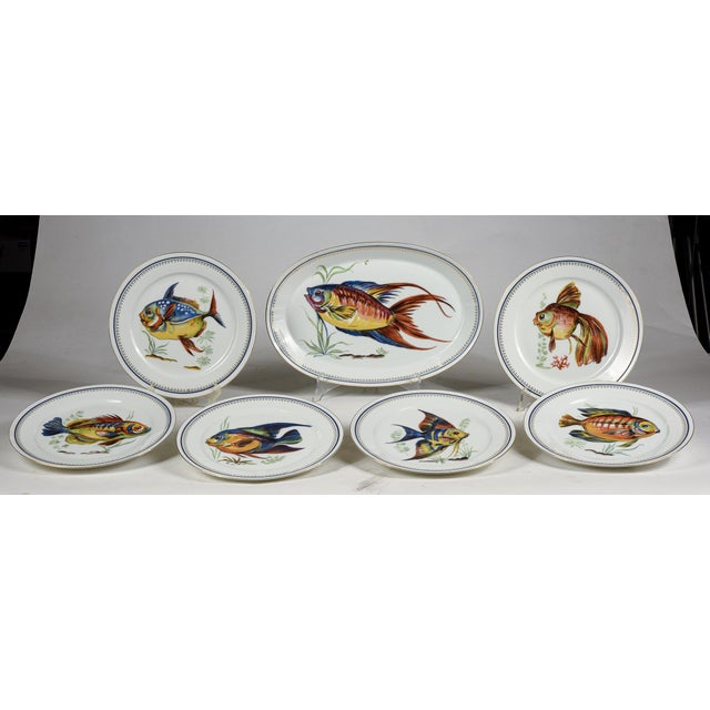 Bavaria Porcelain Dish Set, Germany, 1970, Set of 7 For Sale - Image 6 of 7