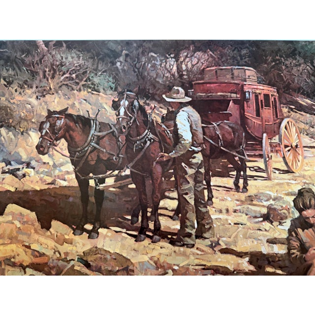 1985 Robert Summers Limited Edition Signed Print “Ten Minute Stretch” Unframed 1238/1500 For Sale - Image 4 of 7