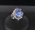 Late 20th Century Late 20th Century Fine 3.98ct Gia Ceylon No Heat Sapphire & 0.50ct Diamond Platinum Ring Size 6 For Sale - Image 5 of 18