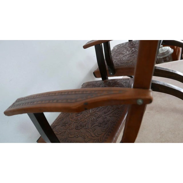 Mid-Century Modern Chairs & Table by Angel I. Pazmino for Muebles de Estilo, Ecuador, 1960s, Set of 3 For Sale - Image 3 of 14