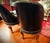 Animal Skin Pair of Maitland Smith Leather Swivel Chairs For Sale - Image 7 of 10