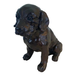 1981 Austin Productions Labrador Dog Sculpture Statue For Sale