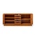 Dyrlund Mid Century Danish Teak Tambour Door Credenza For Sale In Chicago - Image 6 of 11