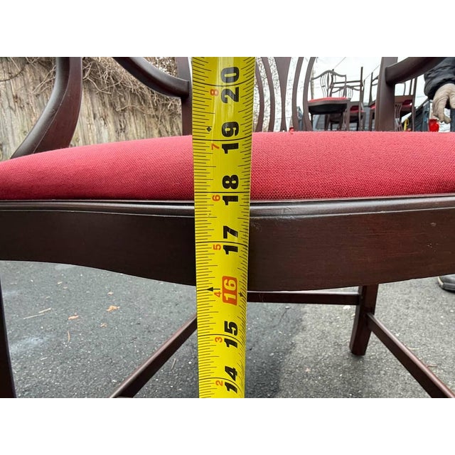 Pair of Antique Hepplewhite Style Arm and Side Chairs For Sale - Image 10 of 10