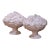 Pair of Mid-Century Italian Creamware Grape Cluster Compotes on Pedestal For Sale