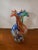 Traditional 1980s Hand Blown Ruffled Edge Swirl Pattern Art Glass Multi-Colored Vase For Sale - Image 3 of 6