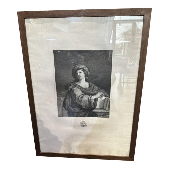 Samian Sibyl, 19th Century, Engraving, Framed For Sale