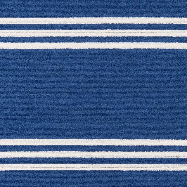 Momeni Contemporary Indoor/Outdoor Veranda Rug in Maritime Blue, 3'9" x 5'9" For Sale In Atlanta - Image 6 of 7