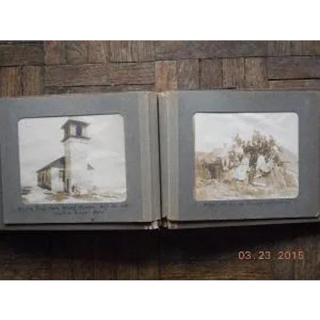 Realism Antique 19th Century Photo Album (Pinkham Family)-Kennebunkport, Maine For Sale - Image 3 of 5