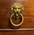 Vintage Empire-Style Glass Top Coffee Table With Lion Head Accents For Sale - Image 4 of 5