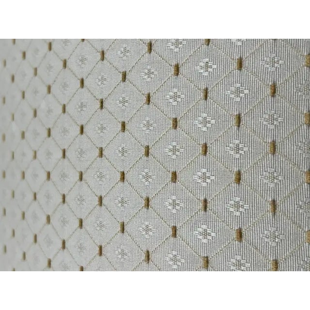 20th C French Louis XV Style Off-White & Beige Upholstered Bench or Window Seat For Sale - Image 9 of 11