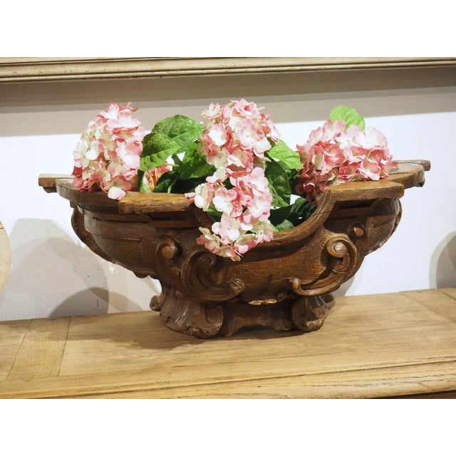 A Beautifully Carved Circa 1750 Oak Boiserie Element From France For Sale - Image 4 of 18