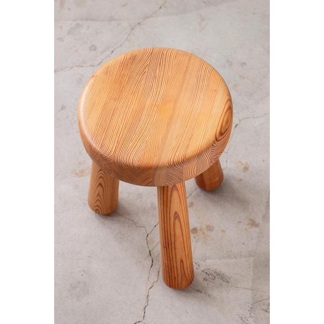 Pine Stool by Ingvar Hildingsson, 1960s For Sale - Image 3 of 11