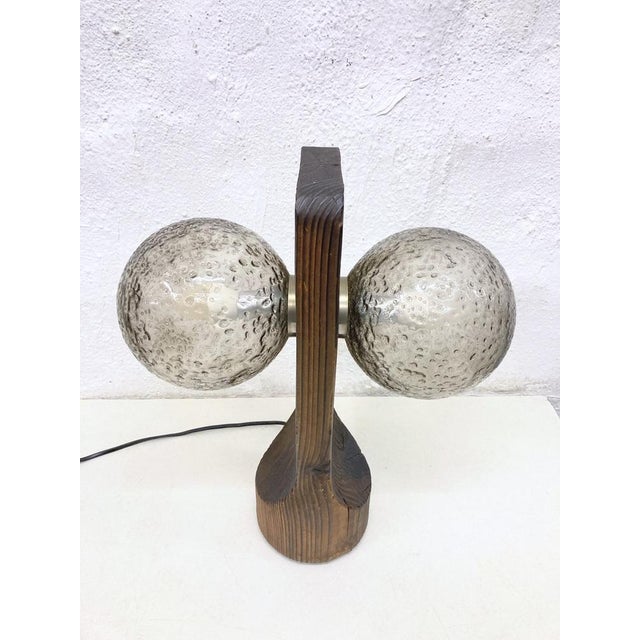 Brown Table Lamp from Temde Leuchten, 1970s For Sale - Image 8 of 10